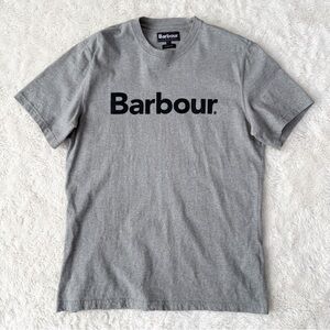 Barbour Men Gray Cotton Crewneck T-Shirt LARGE Classic Preppy Blokecore Hunting